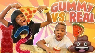 'Gummy Food vs Real Food'