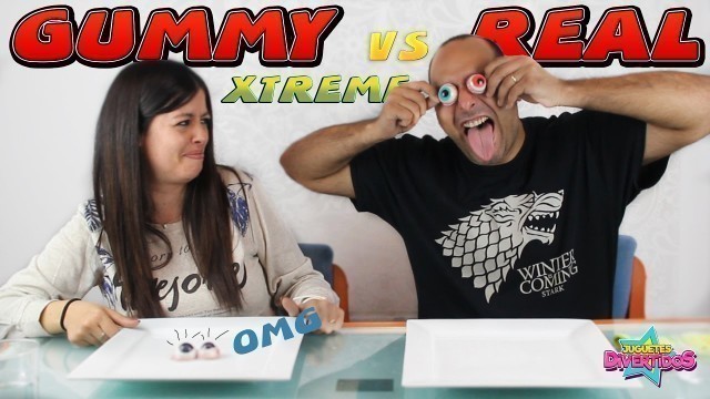 'GOMINOLAS vs COMIDA REAL CHALLENGE EXTREMO| Real Food VS Gummy XTREME'