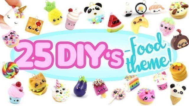 '25 BFF food -cute charms- DIY’s! - BIG Polymer Clay Compilation!'