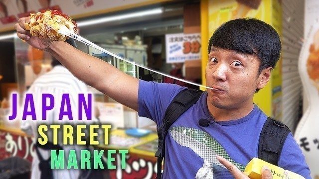 'Japan STREET FOOD TOUR of Ameyoko Market in Tokyo Japan'