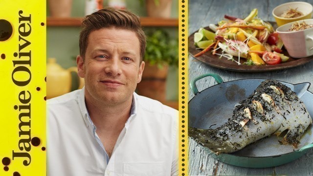 'Roasted Salmon with Green Tea | Jamie Oliver'