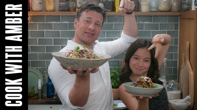 'Crunchy Rainbow Coleslaw with Jamie Oliver | Cook With Amber'