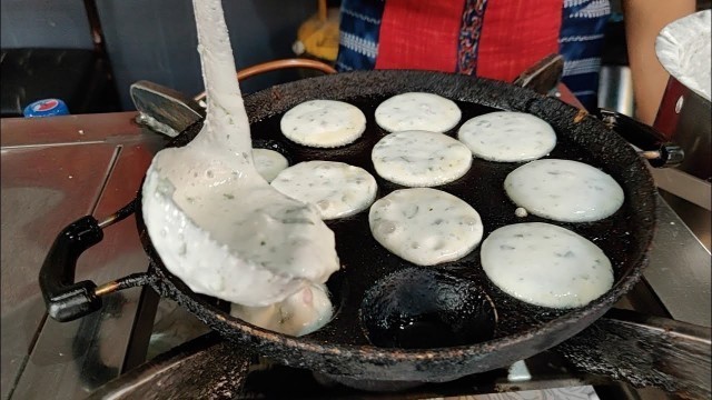 'Indian Lady selling Rice Appe or Paddu for Rs 30 | Traditional Breakfast | Indian Street Food'