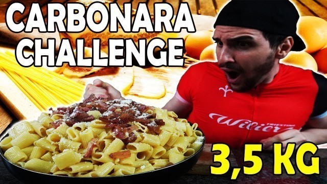 '3,5KG DI CARBONARA CHALLENGE | Cheat day | MAN VS FOOD #PakiEats #FoodChallenge #Pasta #Carbonara'