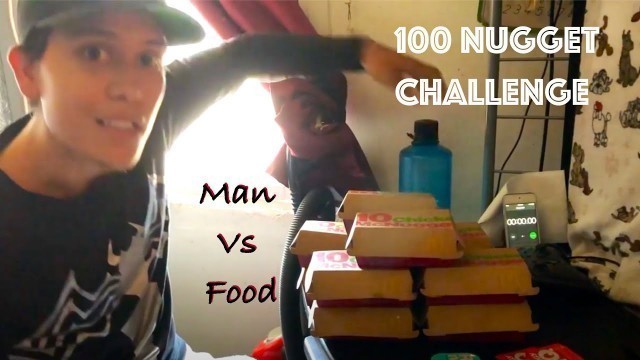 '100 Nugget Challange Atttempt| Man vs Food| Food Challange'