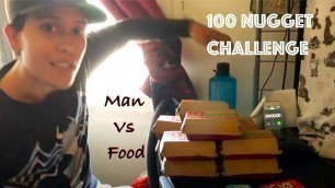 '100 Nugget Challange Atttempt| Man vs Food| Food Challange'