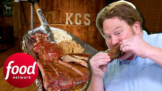 'Casey Judges A SHOVEL Full Of Meat As The Best BBQ In Man V Food History | Man V Food: Hall Of Fame'