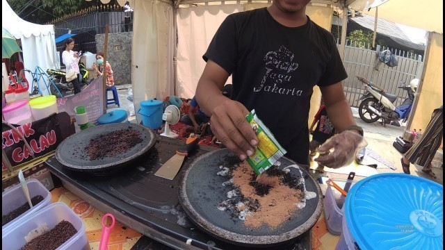 'Jakarta Street Food 4354 Part.1 Oke Crepes Gosong Milo Enak Banget mantap Sudah YDXJ0882'