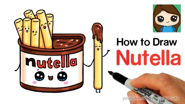 'How to Draw Nutella Dip Cute and Easy'