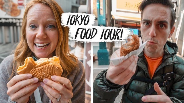 'We Tried TOKYO STREET FOOD! - BEST Tagoshi Ginza Street Tour! (Tokyo, Japan)'