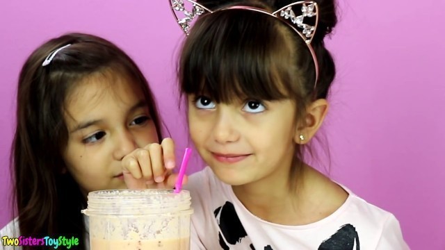 'GUMMY FOOD vs REAL FOOD Smoothie Challenge! | Emily and Evelyn'