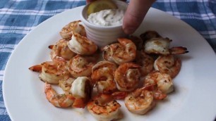 'Food Wishes Recipes - Grilled Shrimp with Lemon Aioli Recipe - Grilled Shrimp Recipe with Cured Lemon Aioli'