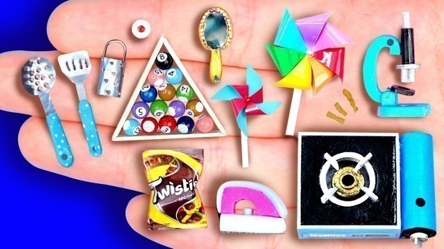 '24 DIY MINIATURE FOODS AND CRAFTS FOR DOLLHOUSE BARBIE'