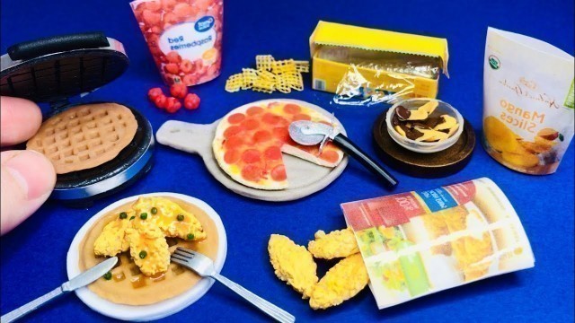 'HOW to MAKE 10 DIY MINIATURE FOOD for DOLLHOUSE'