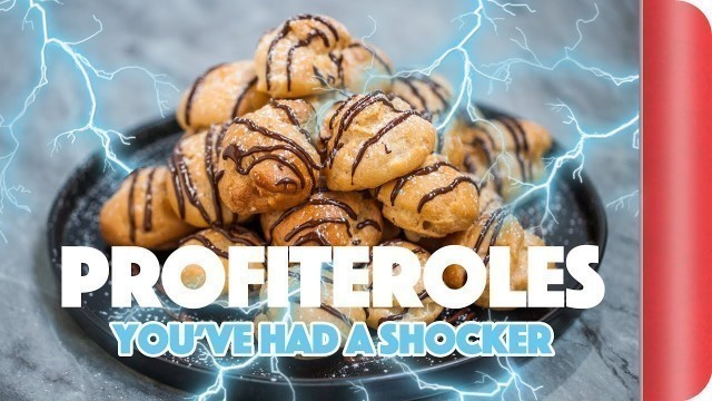 'Chefs vs Normal Guys - Making Profiteroles With No Recipe (Electric Shock Forfeits)'