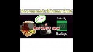 'PROMO GRAB MURAH AYAM GEPREK, AYAM GORENG & BEBEK GORENG HITAM DI SURABAYA SELATAN #FOOD#GRABFOOD#'