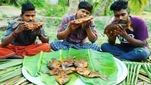 'YUMMY FISH FRY !!! Full Red Piranha fish Fry Cooking & Eating delicious | Village Food Channel'