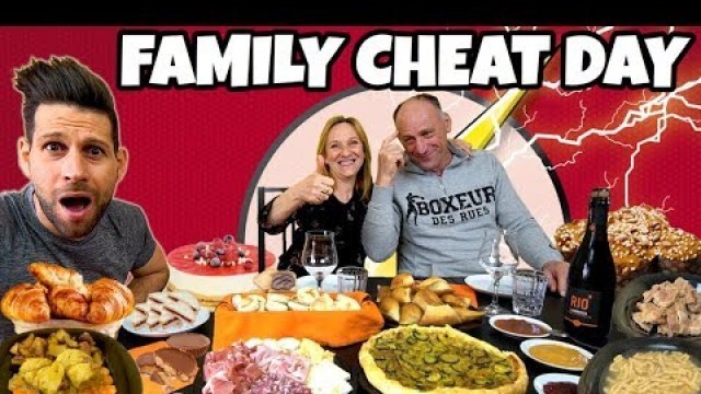 'FAMILY CHEAT DAY - 20000 Calorie Challenge - MAN VS FOOD'