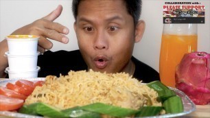 'CHICKEN BIRYANI EATING | INDIAN FOOD | ONLINE COLLABORTION with @Nhor Sunga VLOG  | #SIMPLEBISDAK'