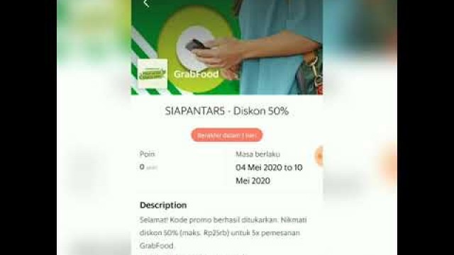 'Untung Promo grabfood tanpa ovo'