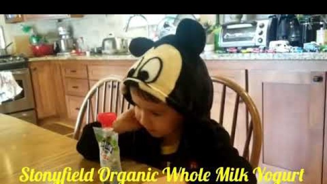 'Joey’s Food Review: Stonyfield Organic Whole Milk Yogurt. Strawberry Beet Berry Flavor.'