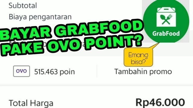 'Cara bayar grabfood pakai ovo point'