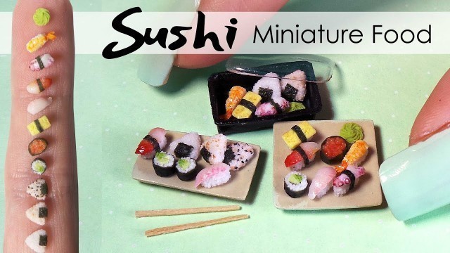 'http://www.sugarcharmshop.dk Miniature Sushi Tutorial // DIY Miniature Food'