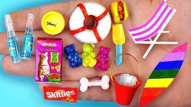 '20 DIY MINIATURE FOOD AND DRINKS REALISTIC HACKS AND CRAFTS !!!'