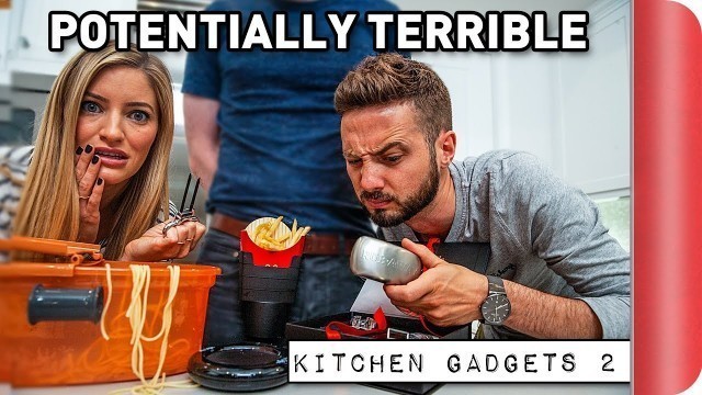 'Reviewing Potentially TERRIBLE Kitchen Gadgets Ft. iJustine'