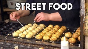 'Japanese Street Food - Tokyo Street Food Tour + BEST Takoyaki in Tokyo'