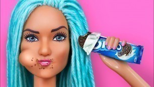 '7 DIY Tiny Foods For Barbie That You Can Actually Eat / Clever Barbie Hacks And Crafts'