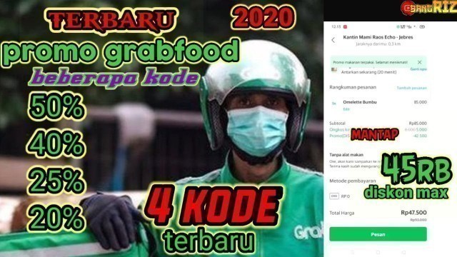 'promo terbaru grabfood || cara menggunakan promo grabfood'