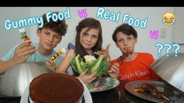 'GUMMY FOOD VS REAL FOOD VS SURPRISE CHALLENGE! - Bibi'