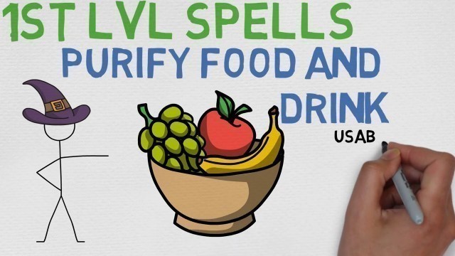 '1st Level Spell #59:  Purify Food and Drink (5E)'