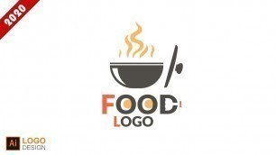 'Professional logo design - Food Logo Design Tutorial ( Speed Art )'