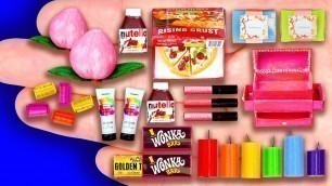 '30+ DIY MINIATURE FOODS AND CRAFTS FOR DOLLHOUSE BARBIE'