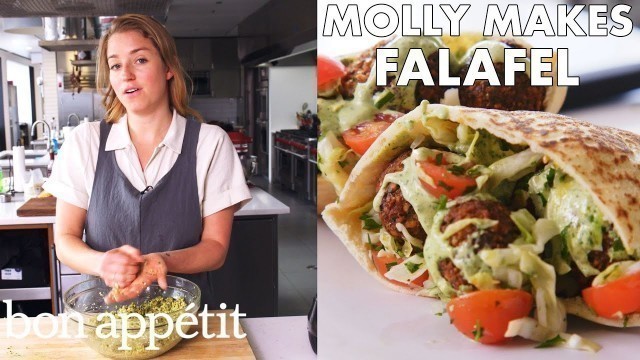 'Molly Makes Fresh Herb Falafel | From the Test Kitchen | Bon Appétit'