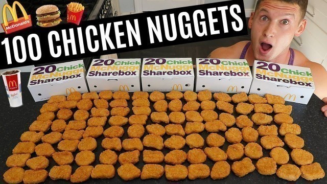 '100 CHICKEN NUGGET CHALLENGE | Man vs Food | Epic Cheat Day'