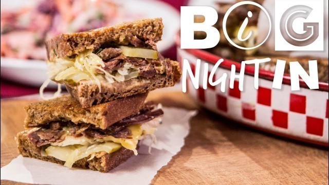 'Reuben Sandwich & Purple Slaw Recipe | Big Night In'