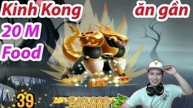 '✔️ Kinh Kong Max 40  ăn gần  20 M Food Heroic Dragon City HNT chơi game Nông Trại Rồng HNT Channel'