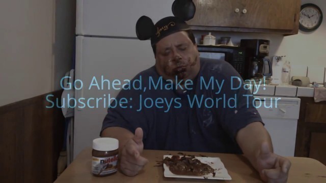 'Joey\'s World Tour Eats Nutella BACKWARDS'