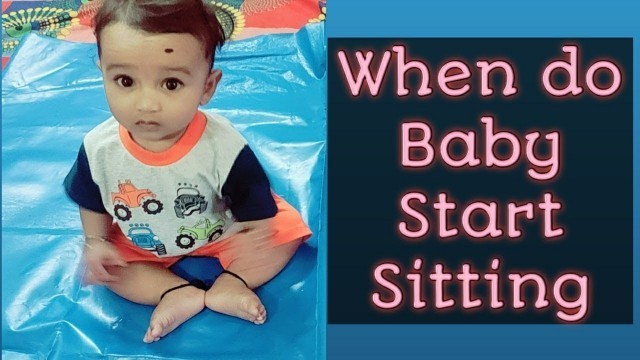 'Baby Development : Sitting  6 Month old Baby Learning to Sit up | Motherhood With Shweta'