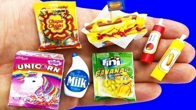 '9 DIY MINIATURE FOOD REALISTIC HACKS AND MORE DIY CRAFTS !!!'