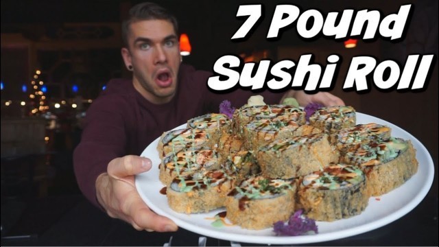 'Massive 8000+ Calorie Sushi Challenge! Man Vs Food'