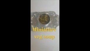 'miniature food making - veg soup 