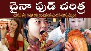 'చైనా ఫుడ్ చరిత్ర  | CHINA FOOD HISTORY | HISTORY OF CHINA FOOD'