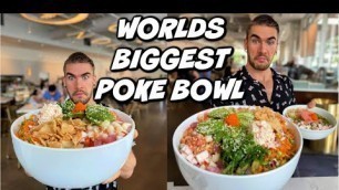 'IMPOSSIBLE 10LB POKE BOWL CHALLENGE! Hawaiian Poke | Jackson Mississippi | Man Vs Food'