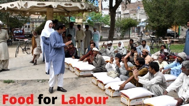 'Distribution of Food to our Pakistani Labour'