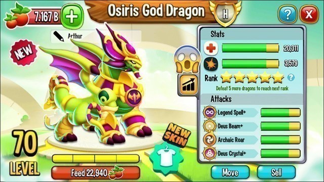 'Dragon City - Hatching Osiris God Dragon, NEW LEGENDARY 2020! 