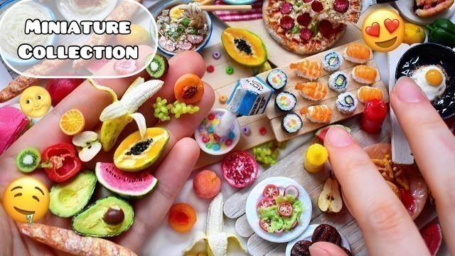 'My ENTIRE Miniature Collection - Dollhouse Food ART | Strawberrypuffcake'